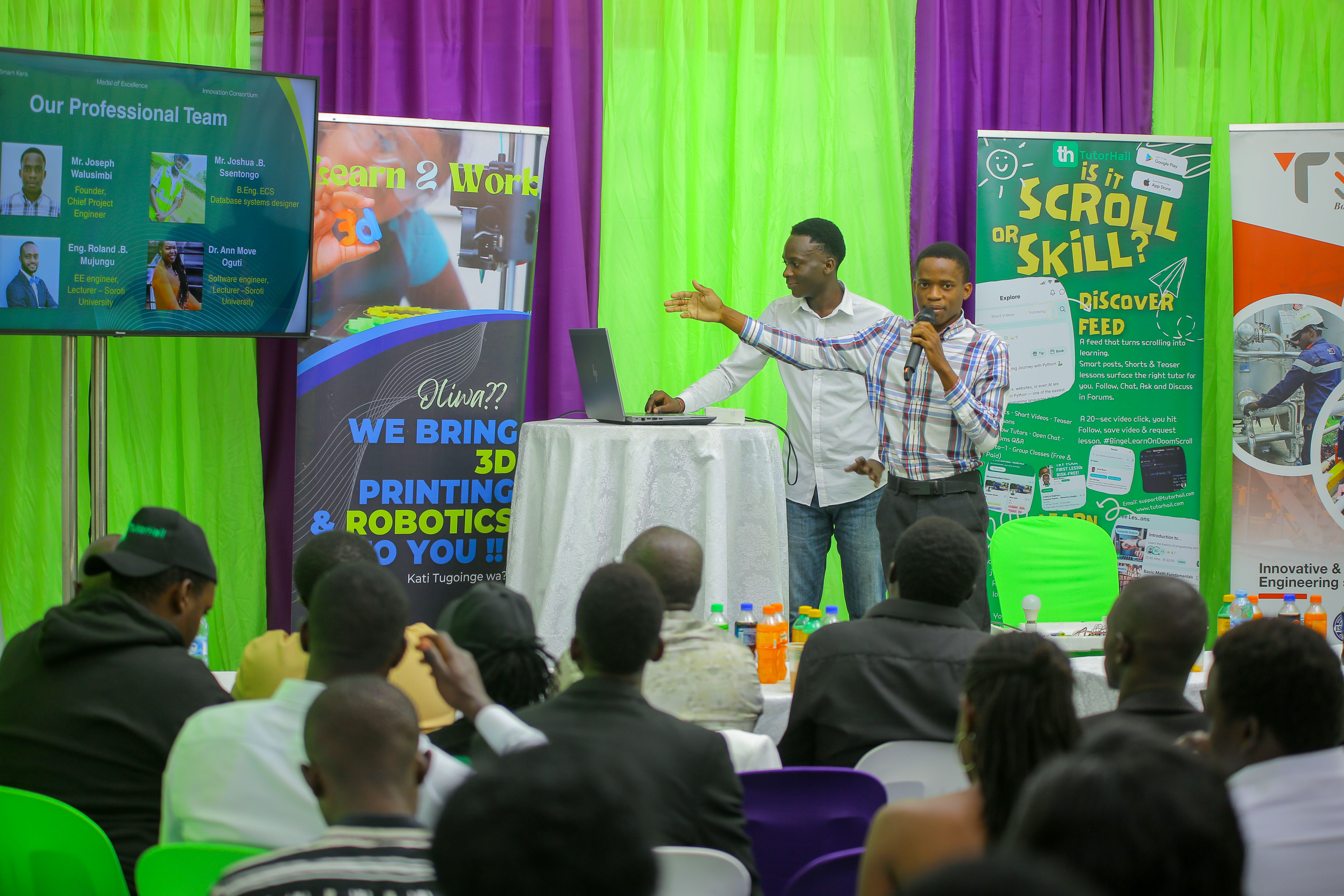 Joseph Walusimbi receiving the Medal of Excellence 2025 for Smart Kara project